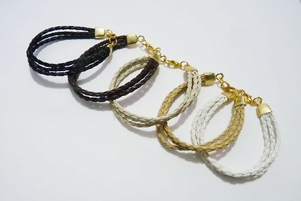 Pulseira Courinho Triplo